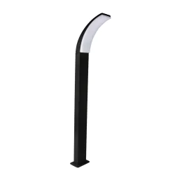 Lampy-ogrodowe-stojace - lampa stojąca ogrodowa zewnętrzna led czarna neutralna 4000k 12w amy 331366 polux-goldlux 