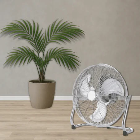 Wentylatory-podlogowe - wentylator podłogowy cyrkulator 16'' chromowany 60w tevo 