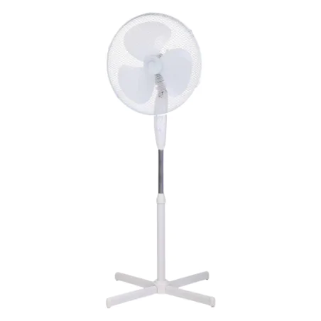 Wentylatory-podlogowe - wentylator podłogowy obrotowy 16 cali 45w biały tevo 