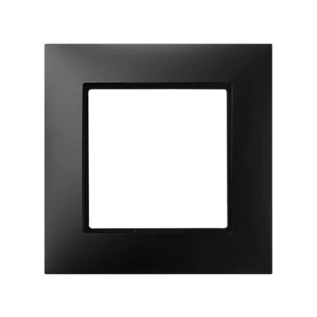 Ramki-pojedyncze - ramka pojedyncza czarny metalik do gniazd i włączników aria ospel r-1u/33 