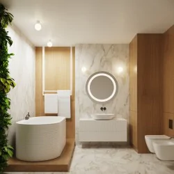 Plafony - plafon lampa kula sufitowa halo biały ip44 sollux sl.1708 
