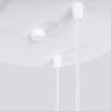 Lampy-sufitowe - lampa wisząca oprawa sufitowa 3 białe kule halo 3p biała sollux sl.1710 