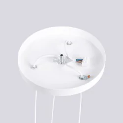 Lampy-sufitowe - lampa wisząca oprawa sufitowa 3 białe kule halo 3p biała sollux sl.1710 