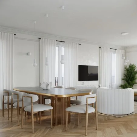 Lampy-sufitowe - lampa wisząca oprawa sufitowa 3 białe kule halo 3p biała sollux sl.1710 