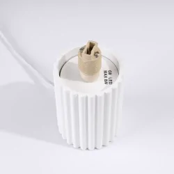 Lampki-biurkowe - lampa biurkowa  kula loftowa na stolik halo biała sollux sl.1711 