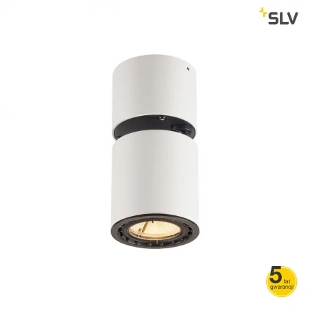 Oprawy-sufitowe - lampa sufitowa ruchoma okrągła biała supros 78 led 3000k 60° slv 