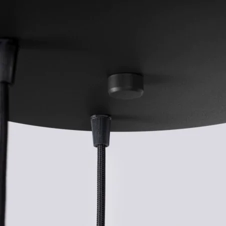 Lampy-sufitowe - lampa wisząca czarno białe 3 kule halo 3p czarna sollux sl.1715 