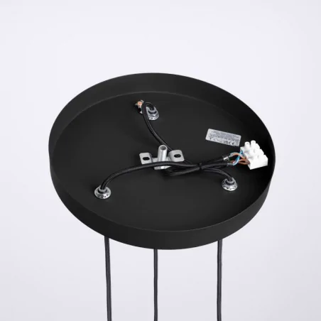 Lampy-sufitowe - lampa wisząca czarno białe 3 kule halo 3p czarna sollux sl.1715 