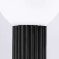 Lampki-biurkowe - lampa biurkowa kula na stolik halo czarna sollux sl.1716 