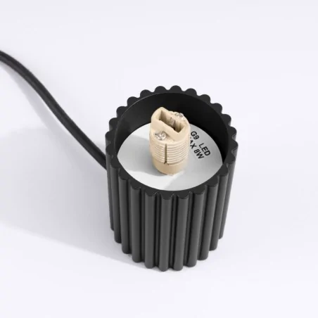 Lampki-biurkowe - lampa biurkowa kula na stolik halo czarna sollux sl.1716 