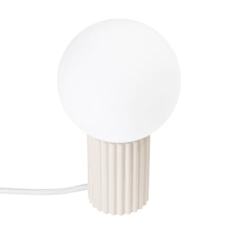 Lampki-biurkowe - lampa biurkowa lampa kula na szafkę nocną  halo beżowa sollux sl.1721 