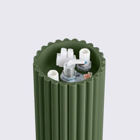 Plafony - plafon sufitowy do łazienki kula zielona oliwka halo sl.1723 sollux 