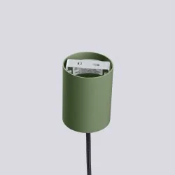 Lampy-sufitowe - lampa wisząca sufitowa zwis g9 kula zielona oliwka halo sl.1724 sollux 