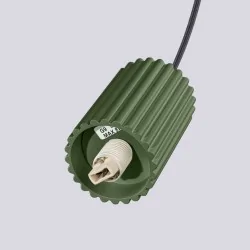 Lampy-sufitowe - lampa wisząca sufitowa zwis g9 kula zielona oliwka halo sl.1724 sollux 