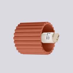 Kinkiety-lazienkowe - kinkiet kula do łazienki lampa ścienna halo ochra czerwona ip44 sollux sl.1727 