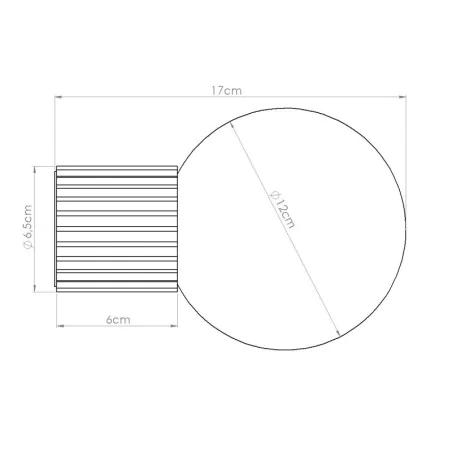 Kinkiety-lazienkowe - kinkiet kula do łazienki lampa ścienna halo ochra czerwona ip44 sollux sl.1727 