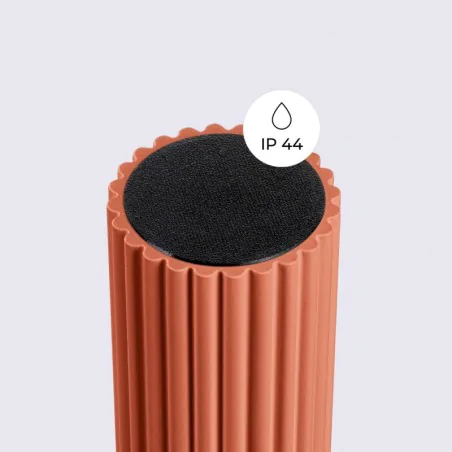 Lampy-sufitowe - plafon lampa przysufitowa kula g9 halo ochra czerwona ip44 sollux sl.1728 