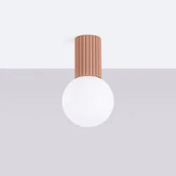 Plafony - plafon lampa sufitowa do łazienki kulka halo mocca ip44 sollux sl.1733 
