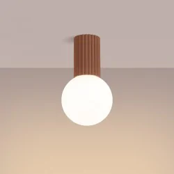 Plafony - plafon lampa sufitowa do łazienki kulka halo mocca ip44 sollux sl.1733 