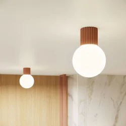 Plafony - plafon lampa sufitowa do łazienki kulka halo mocca ip44 sollux sl.1733 