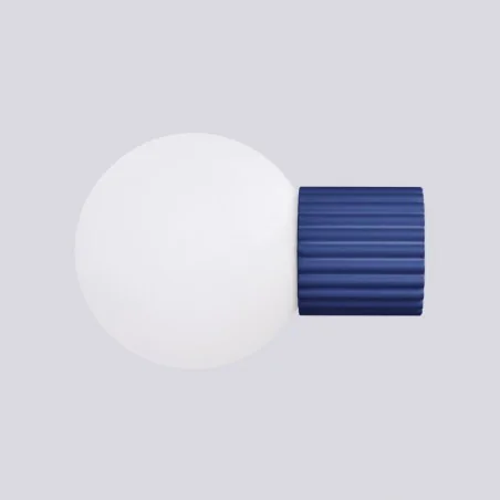 Kinkiety-lazienkowe - kinkiet do łazienki z niebieską podstawą halo ultramaryna ip44 sollux sl.1737 