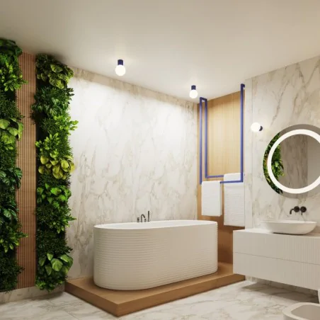 Kinkiety-lazienkowe - kinkiet do łazienki z niebieską podstawą halo ultramaryna ip44 sollux sl.1737 