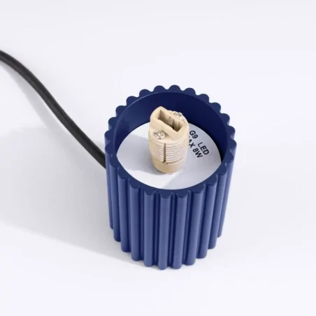 Lampki-biurkowe - lampa biurkowa z granatową podstawą halo ultramaryna sollux sl.1741 