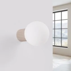 Kinkiety-lazienkowe - kinkiet ścienny lampa do łazienki kula halo taupe ip44 sollux sl.1742 