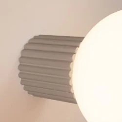 Kinkiety-lazienkowe - kinkiet ścienny lampa do łazienki kula halo taupe ip44 sollux sl.1742 
