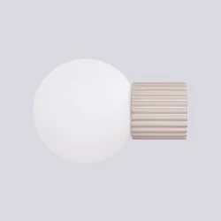 Kinkiety-lazienkowe - kinkiet ścienny lampa do łazienki kula halo taupe ip44 sollux sl.1742 