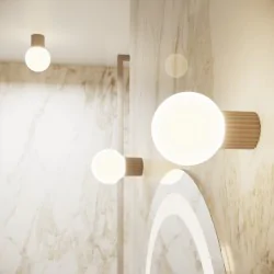 Kinkiety-lazienkowe - kinkiet ścienny lampa do łazienki kula halo taupe ip44 sollux sl.1742 