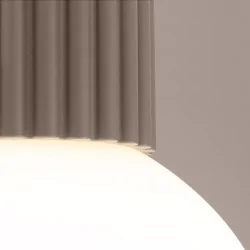 Plafony - plafon sufitowy kula taupe do łazienki ip44 halo sl.1743 sollux 