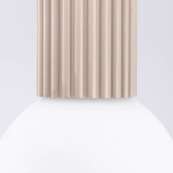 Plafony - plafon sufitowy kula taupe do łazienki ip44 halo sl.1743 sollux 