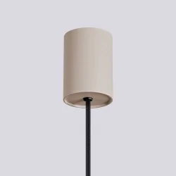 Lampy-sufitowe - lampa sufitowa wisząca kolor taupe zwis kula halo sl.1744 sollux 