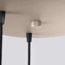 Lampy-sufitowe - lampa sufitowa wisząca potrójna zwis kule taupe halo sl.1745 sollux 