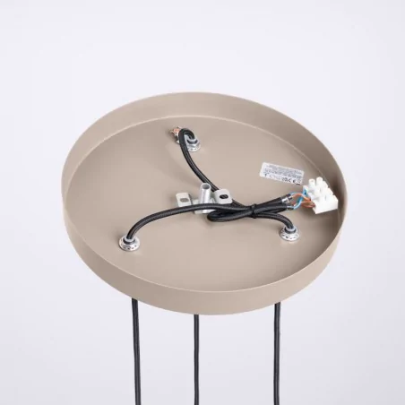 Lampy-sufitowe - lampa sufitowa wisząca potrójna zwis kule taupe halo sl.1745 sollux 