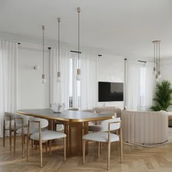 Lampy-sufitowe - lampa sufitowa wisząca potrójna zwis kule taupe halo sl.1745 sollux 
