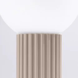 Lampki-biurkowe - lampa biurkowa modna kula na stół halo taupe sollux sl.1746 