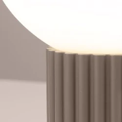 Lampki-biurkowe - lampa biurkowa modna kula na stół halo taupe sollux sl.1746 