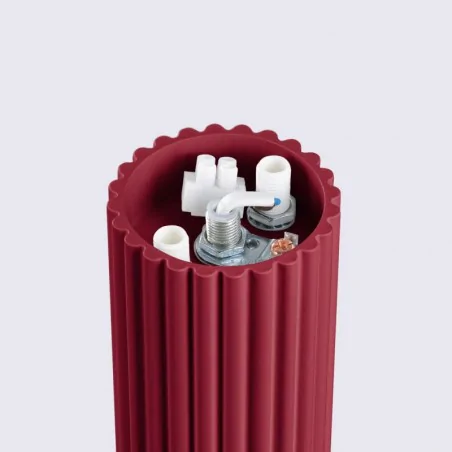 Plafony - plafon karbowany kula oprawa sufitowa burgundowa halo sl.1748 sollux 