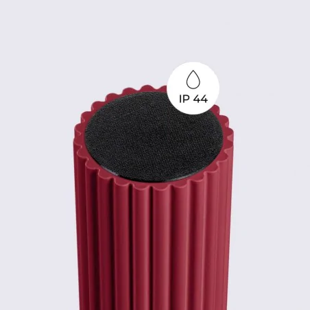 Plafony - plafon karbowany kula oprawa sufitowa burgundowa halo sl.1748 sollux 