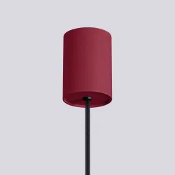 Lampy-sufitowe - lampa wisząca sufitowa zwis pojedynczy burgundowy halo sl.1749 sollux 
