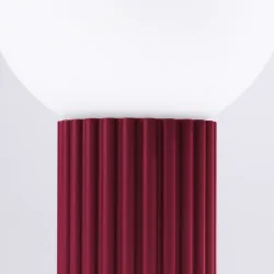 Lampki-biurkowe - lampa biurkowa modna kula  halo burgund sollux sl.1751 