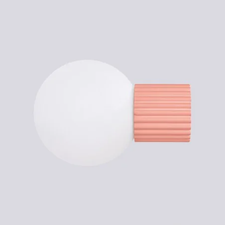 Kinkiety-lazienkowe - lampa ścienna do łazienki kinkiet brzoskwiniowy ip44 halo sl.1752 sollux 