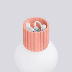 Kinkiety-lazienkowe - lampa ścienna do łazienki kinkiet brzoskwiniowy ip44 halo sl.1752 sollux 