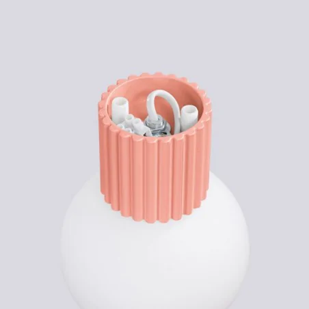 Kinkiety-lazienkowe - lampa ścienna do łazienki kinkiet brzoskwiniowy ip44 halo sl.1752 sollux 