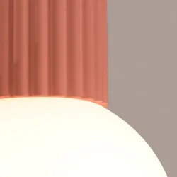 Oswietlenie-sufitowe - lampa sufitowa tuba do łazienki plafon ip44 brzoskwiniowy halo sl.1753 sollux 