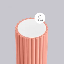 Oswietlenie-sufitowe - lampa sufitowa tuba do łazienki plafon ip44 brzoskwiniowy halo sl.1753 sollux 