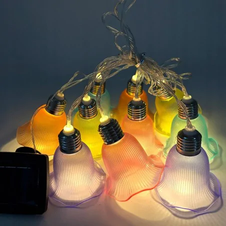 Swiecace-kule-i-girlandy - lampa solarna kolorowe dzwoneczki girlanda ogrodowa wisząca ciepłe światło 9273 lvt 