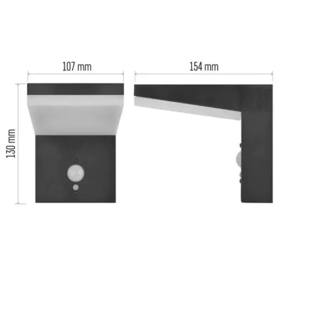 Kinkiety-solarne - kinkiet elewacyjny solarny z czujnikiem ruchu ciepły verea emos 